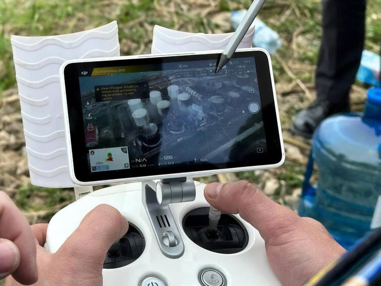 По информации оккупантов, возгорание произошло из-за попадания беспилотника