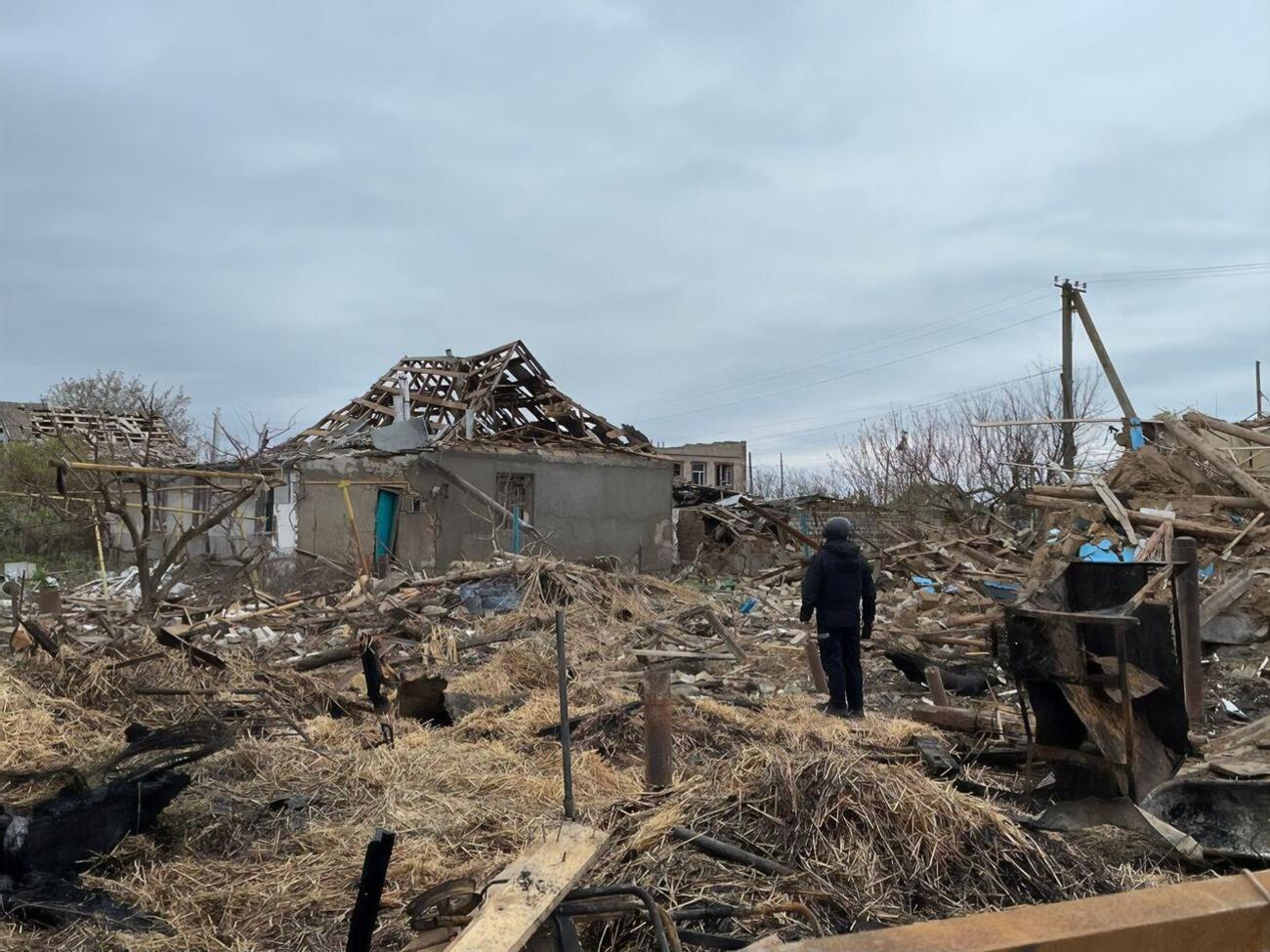 В результате обстрела были повреждены частные дома