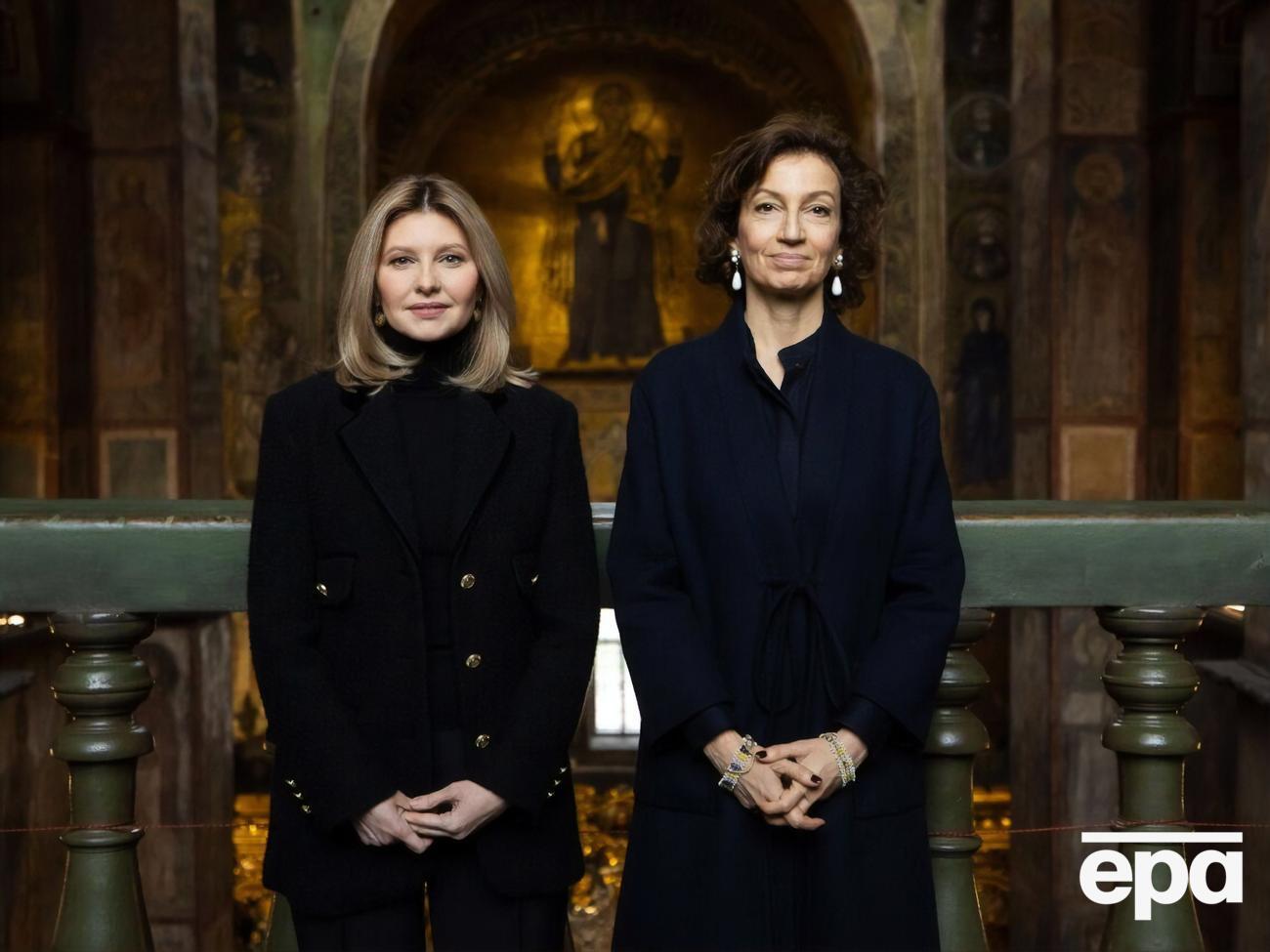 Зеленская и Азуле постили Софию Киевскую