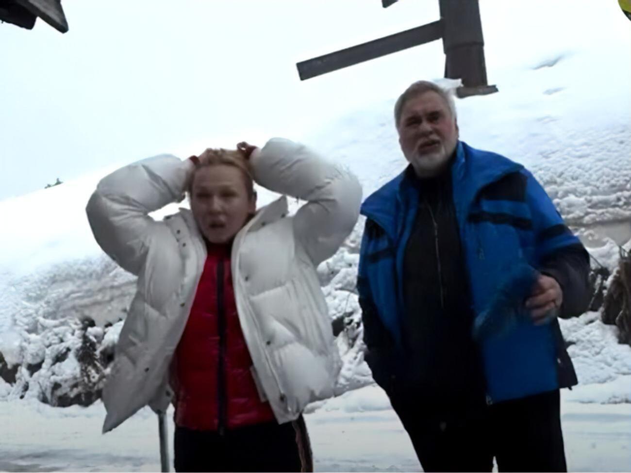 Жена Меладзе Джанабаева пыталась увести его от журналистов