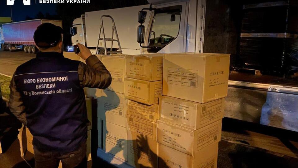 Вантаж виявили у пункті пропуску "Ягодин", зазначили у БЕБ
