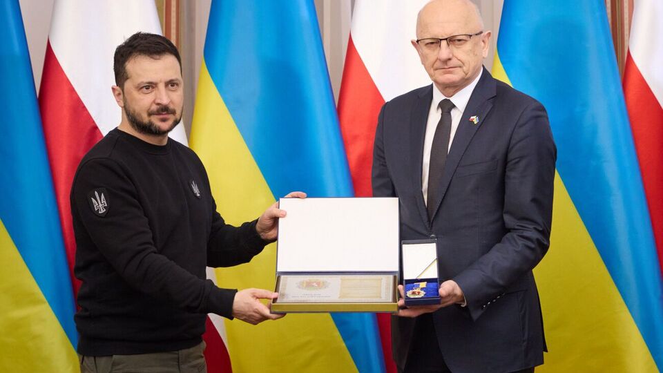 Зеленський вручив мерам Жешува, Перемишля, Любліна та Хелма українські почесні відзнаки "Місто-рятівник"