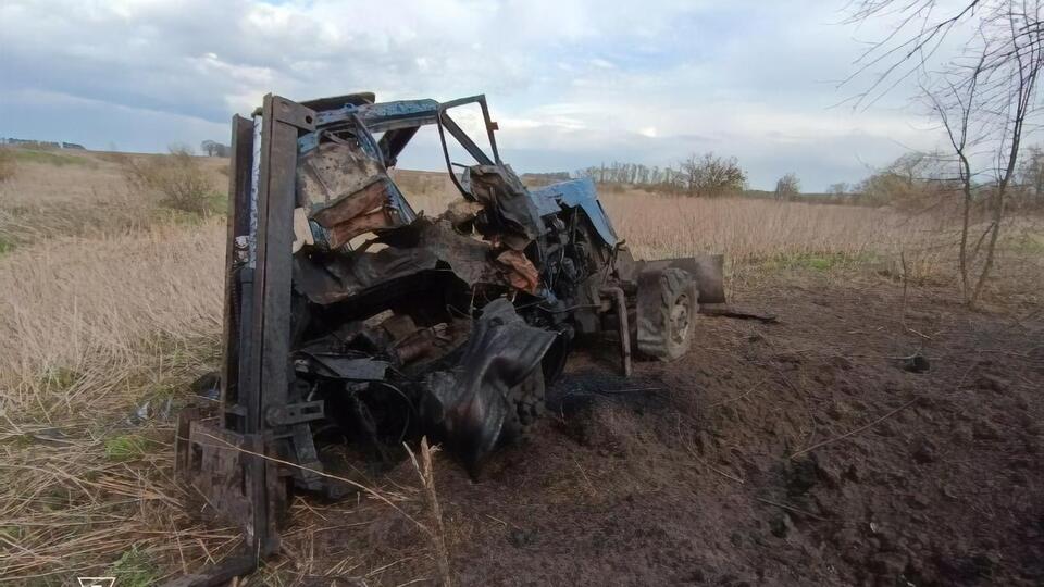 Трактор подорвался на мине в Броварском районе