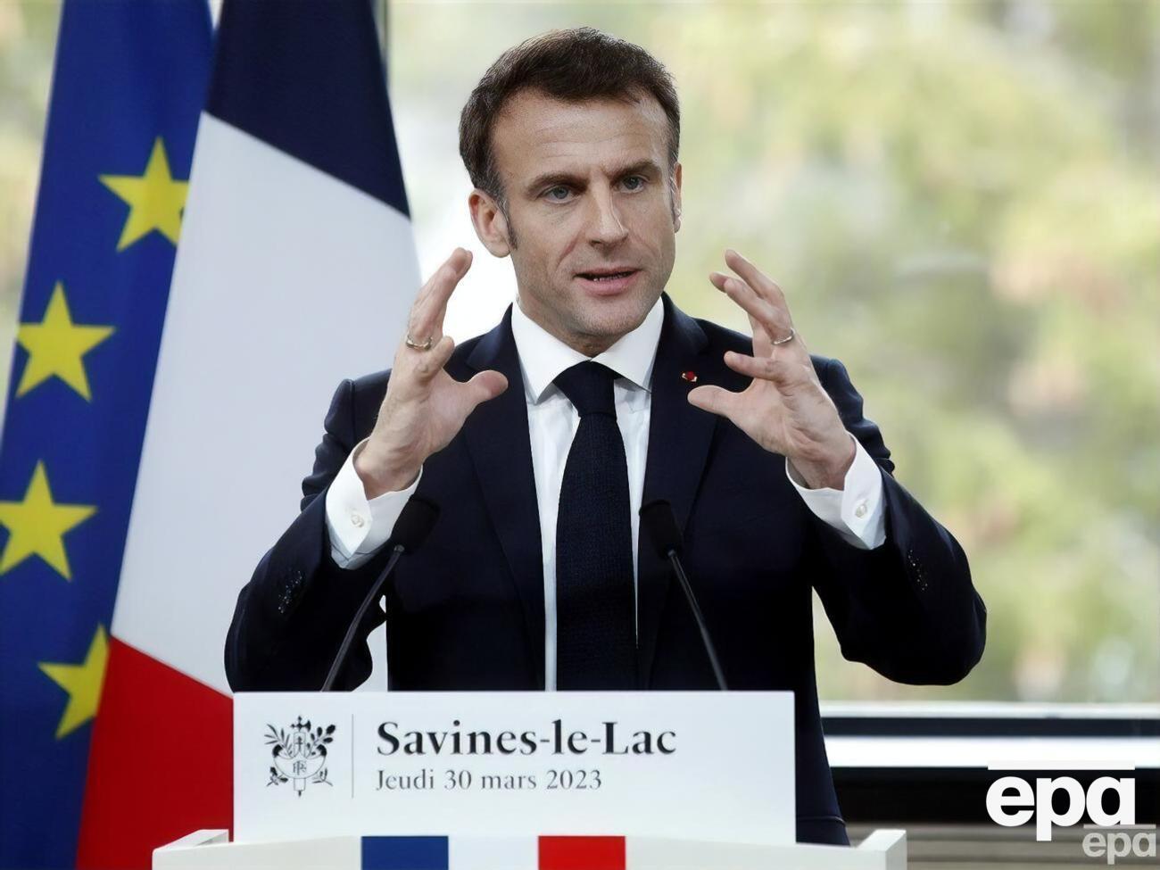 Макрон: Думаю, що Китай робить те саме спостереження, що і ми