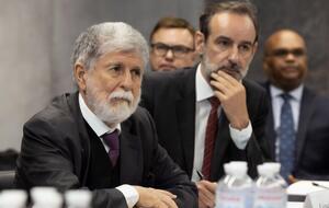 Зеленский "хорошо понял", что президент Бразилии работает над достижением мира в Украине, отметил по итогам встречи Аморим (на фото)