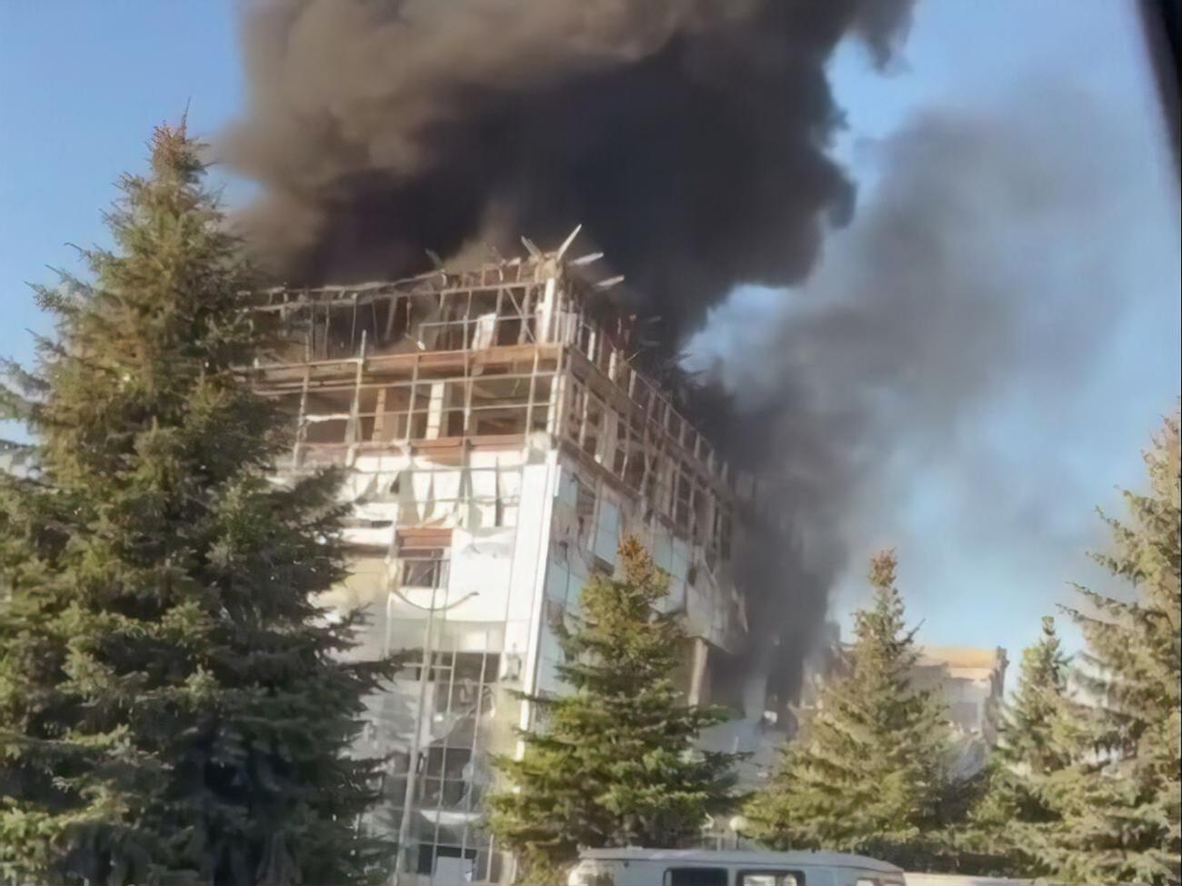 За даними пропагандистів, вибух стався на підприємстві "Поліпак"