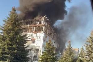 За даними пропагандистів, вибух стався на підприємстві "Поліпак"