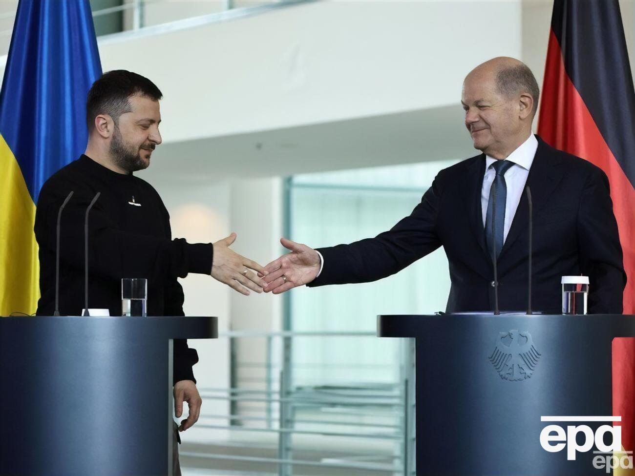 Зеленський подякував Шольцу за військову допомогу, яку Німеччина надала Україні