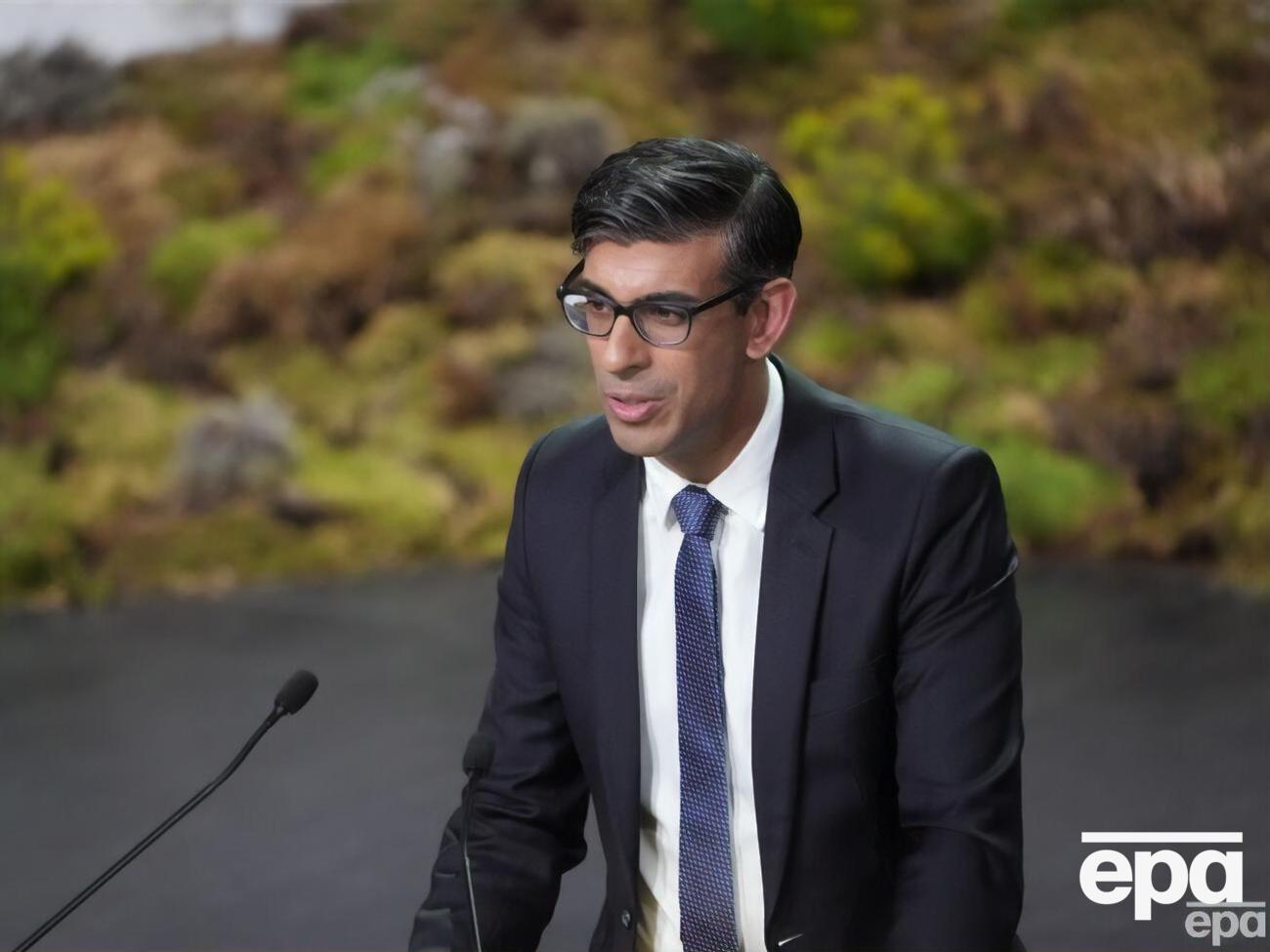 Великобританія працюватиме разом зі США, Нідерландами, Бельгією та Данією, щоб надати Україні необхідну бойову авіацію, зазначив Сунак