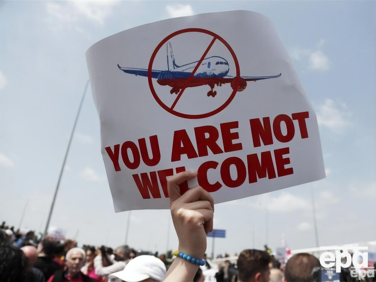 Грузины выступают против решения властей возобновить авиасообщение с Россией