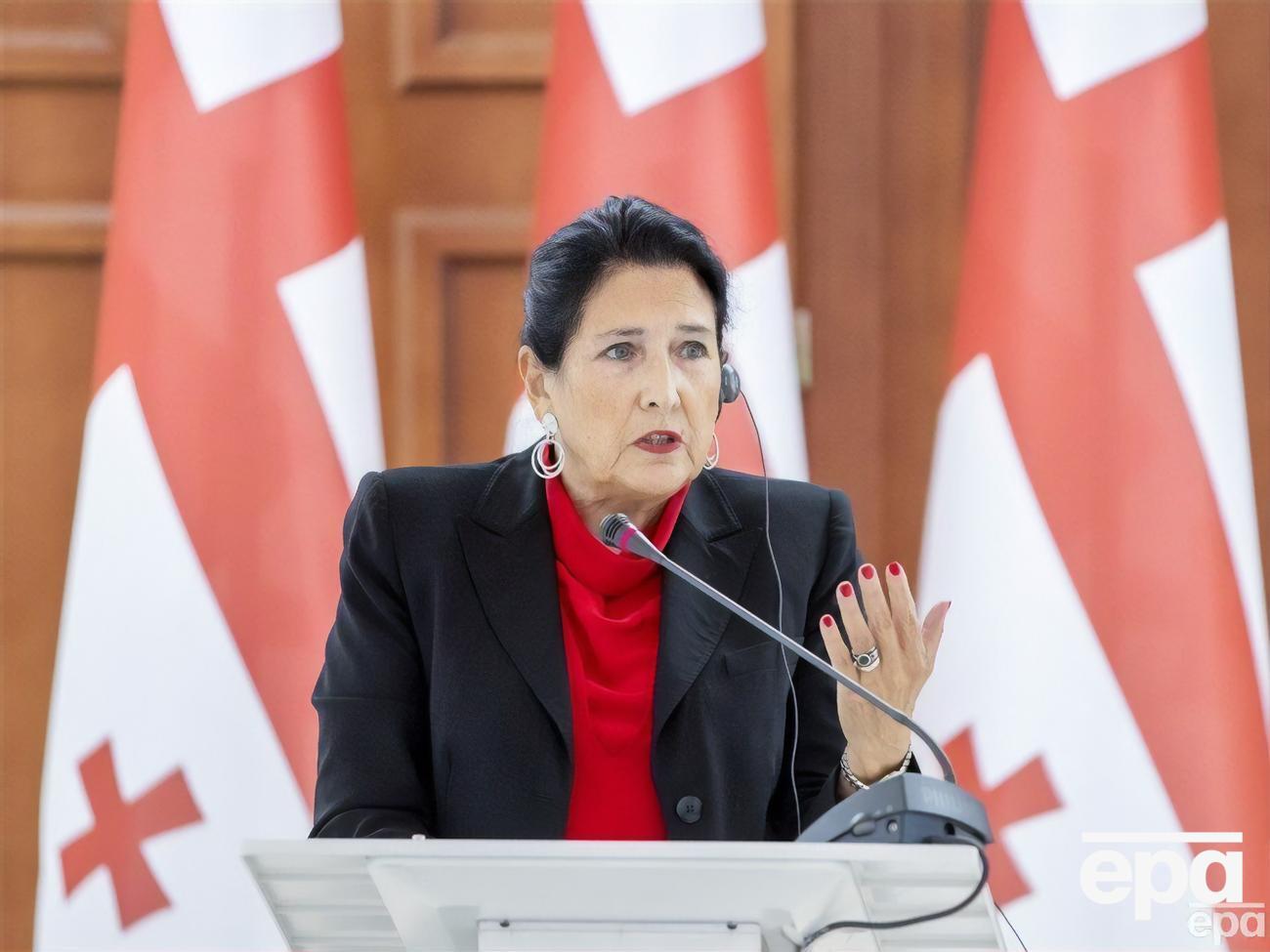 Зурабишвили озвучила журналистам слова главы МВД