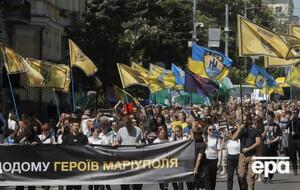 Участники шествия прошли от парка Шевченко до Майдана Незалежности