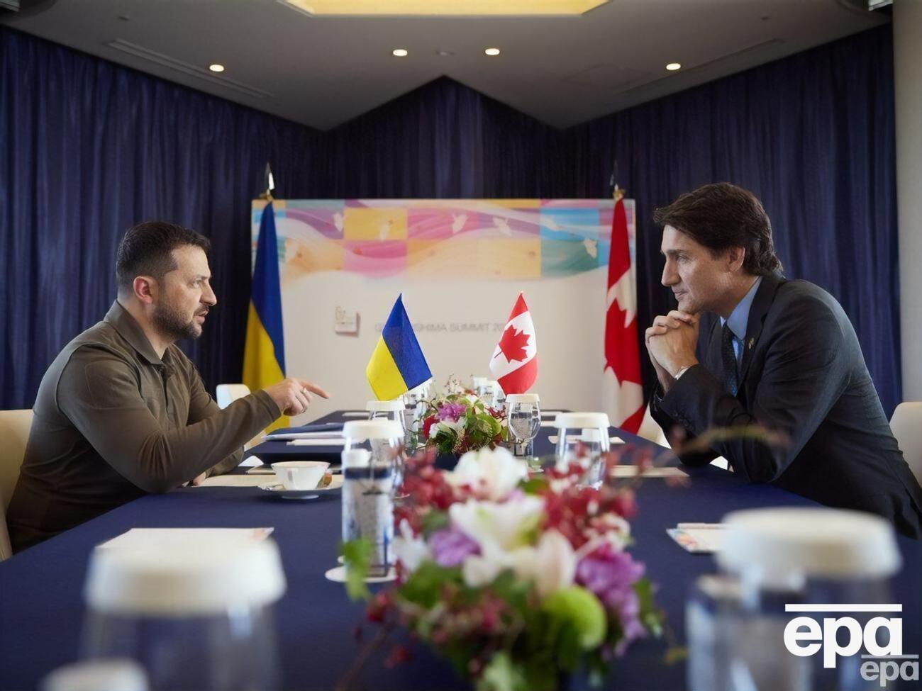 Зеленский и Трюдо провели встречу в рамках саммита "Группы семи" в Хиросиме