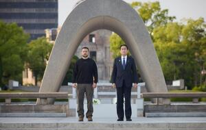 Память погибших Зеленский и Кисида почтили минутой молчания