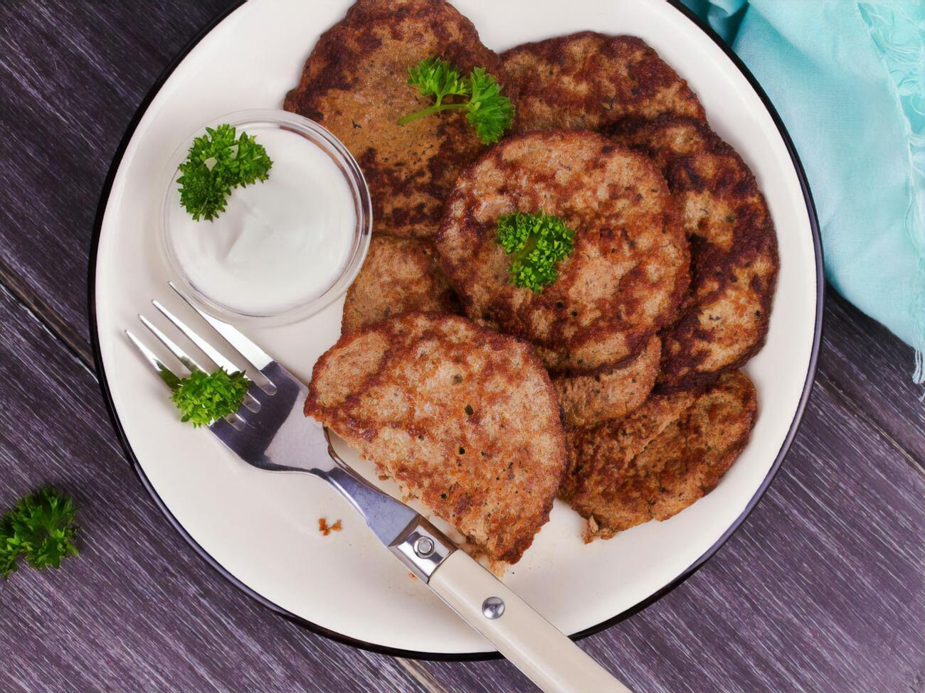 Печеночные оладьи получатся сочными