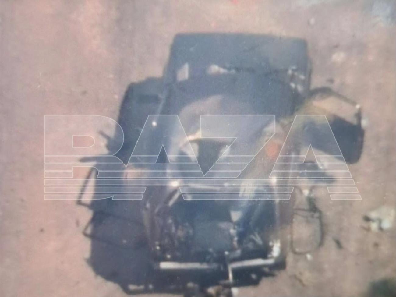 Дрон пробил крышу в "Ниве", сообщает роспропаганда