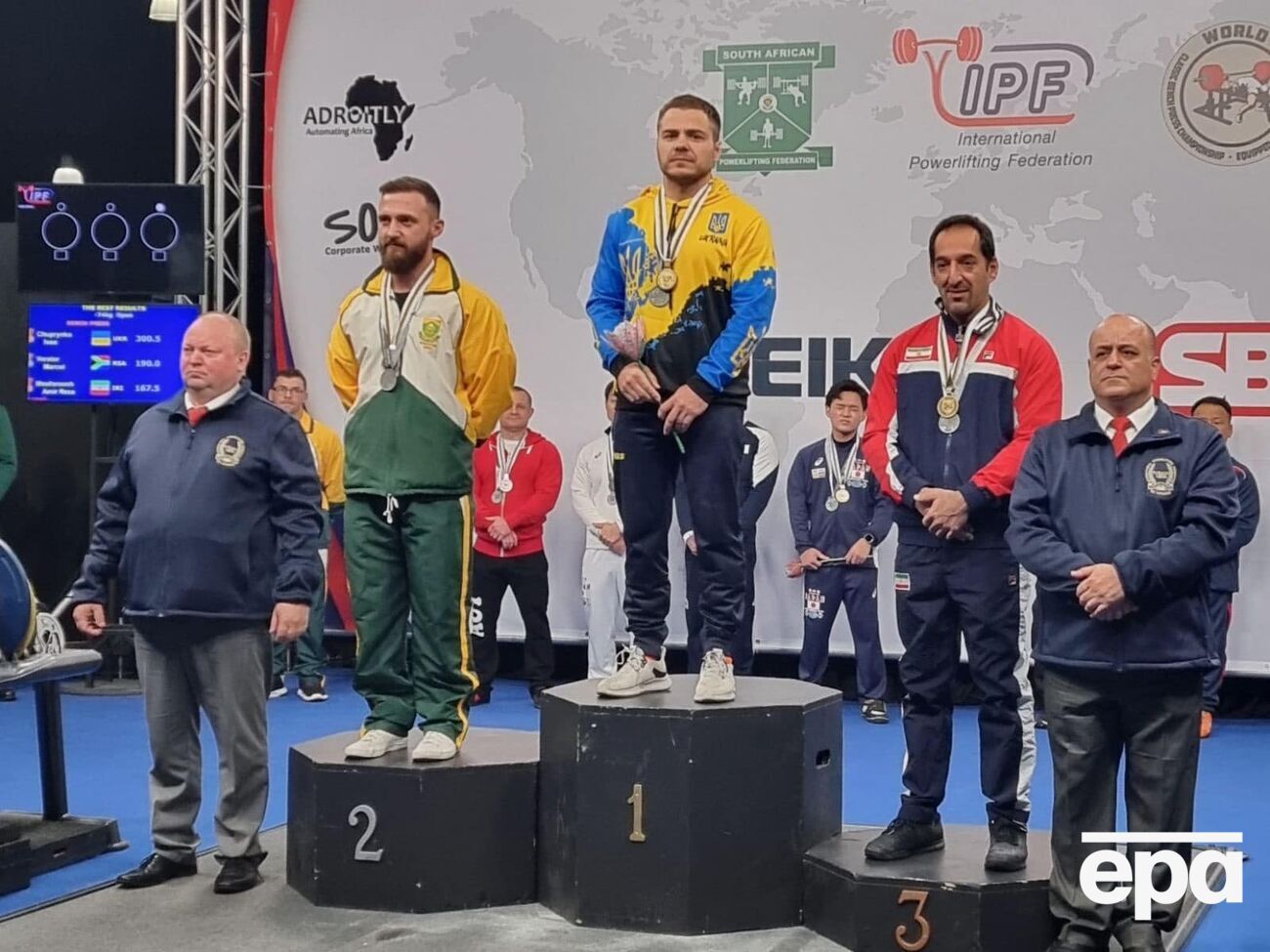 В весовой категории до 74 кг Чупринко стал чемпионом мира и абсолютным чемпионом мира