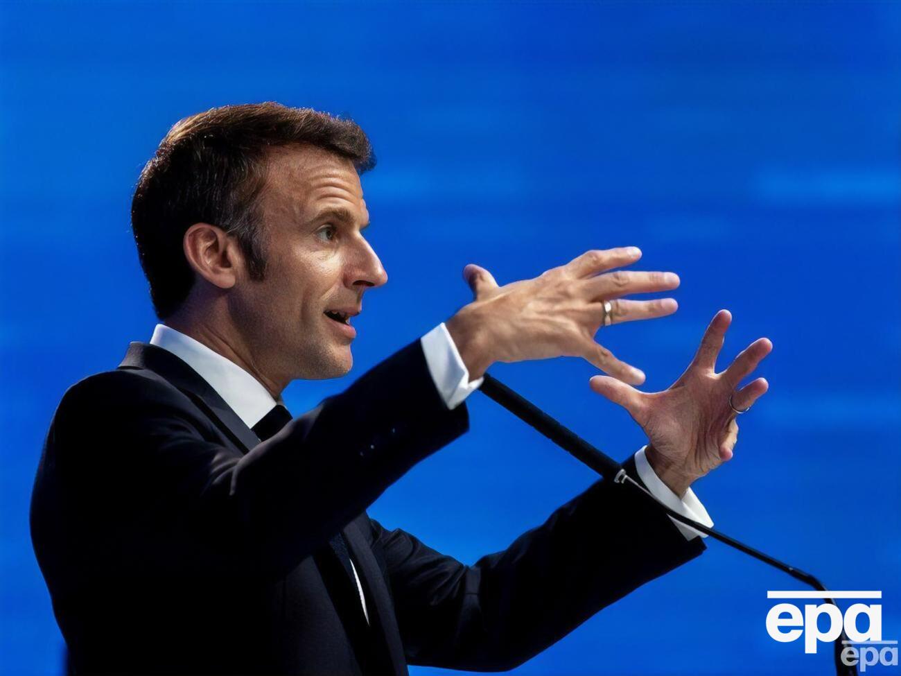 Макрон предложил создать для Украины "нечто среднее между гарантиями безопасности в стиле Израиля и полноправным членством" в НАТО