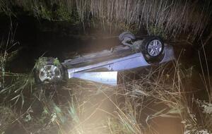 Тела человека и животного достали из затопленного автомобиля, отметил Небытов