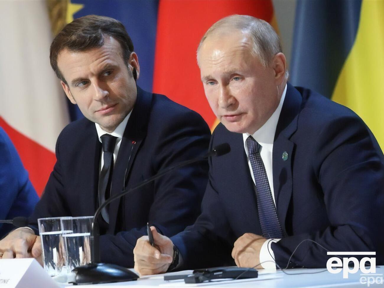 Макрон і Путін востаннє розмовляли телефоном восени