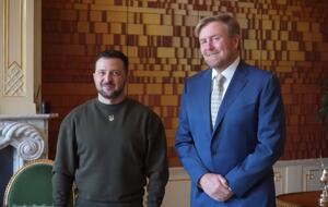 Зеленский выразил благодарность Виллему Александру за всестороннюю поддержку Нидерландами Украины в защите свободы и независимости