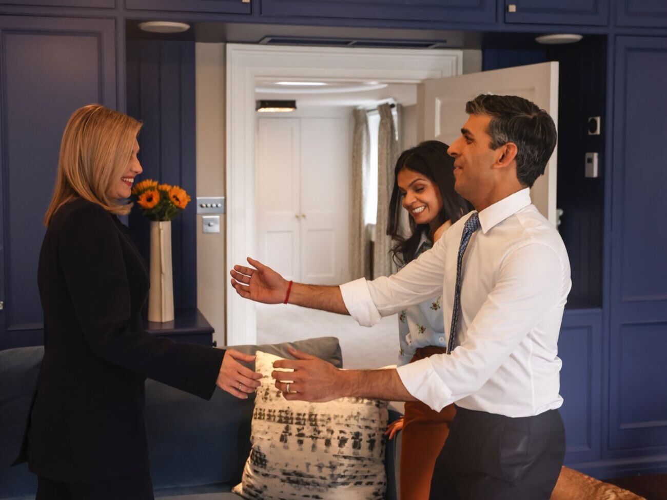 Зеленская встретилась с премьер-министром Великобритании Риши Сунаком и его женой Акшатой Мурти