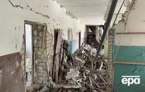 В результате бомбардировки повреждено учреждение образования