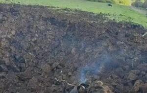 В Изюмском районе российская ракета упала в поле