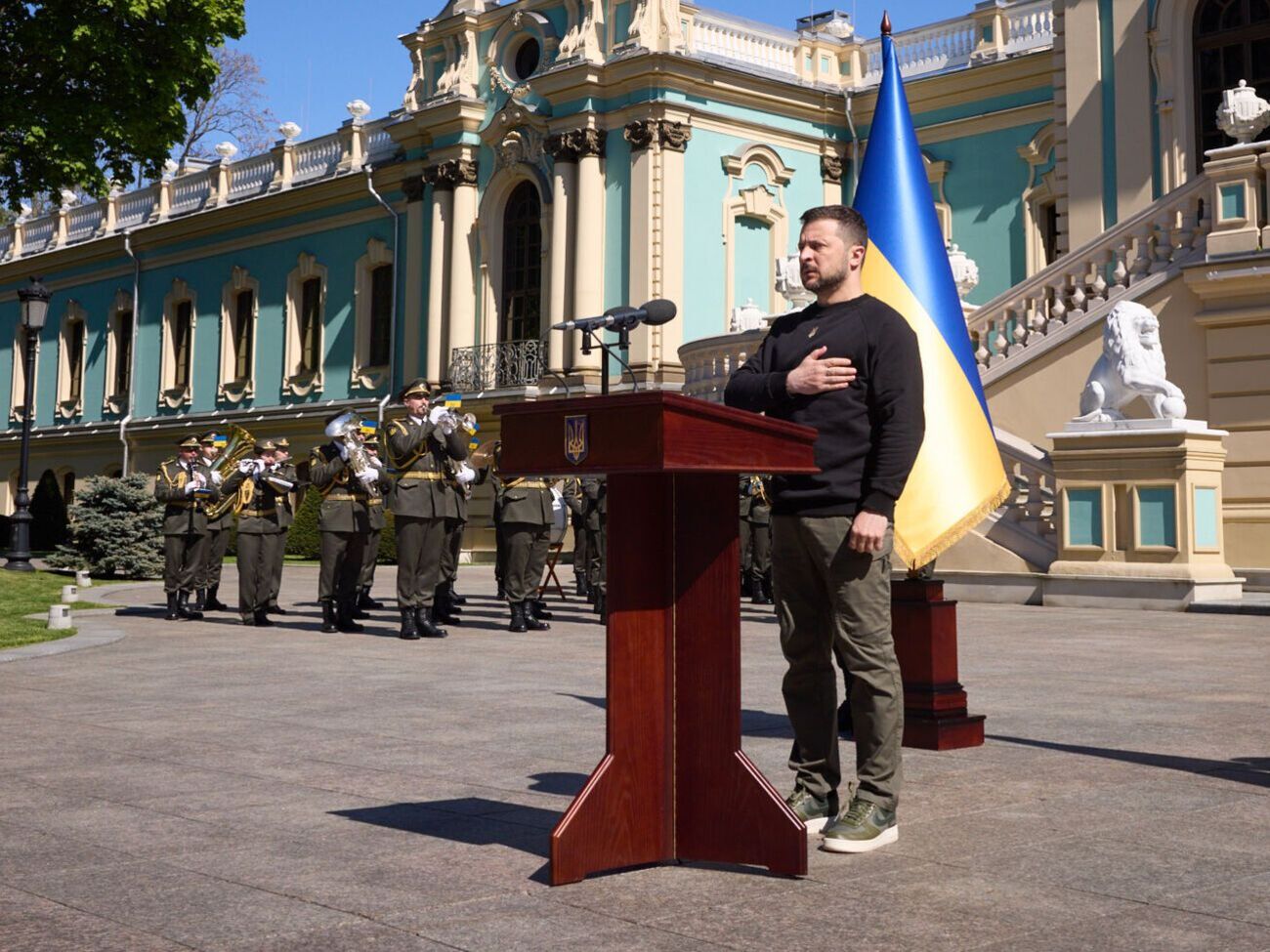 Захід відбувся на території Маріїнського палацу