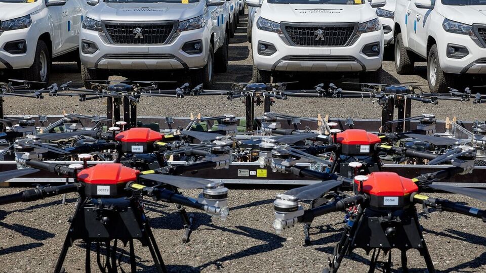 Новим ударним ротам БПЛА передали пікапи, коптери і FPV-дрони, зазначив Федоров