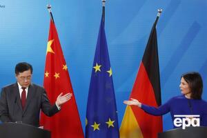 Главы МИД Китая и Германии дали совместную пресс-конференцию в Берлине