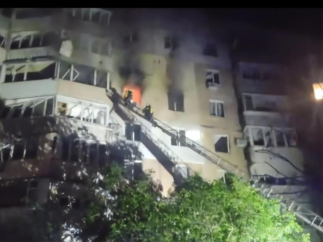 Наслідки падіння уламків в Одесі, ранок 10 червня