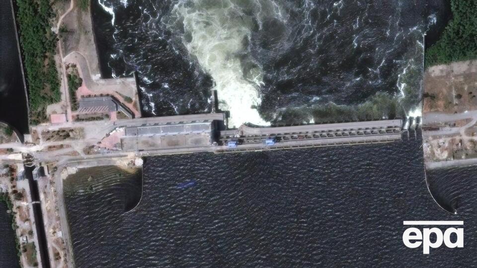 Окупанти підірвали Каховську ГЕС уночі 6 червня. Фото зроблено за день до вибуху