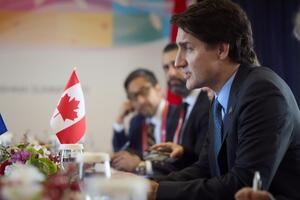 Трюдо прибыл в Украину на поезде