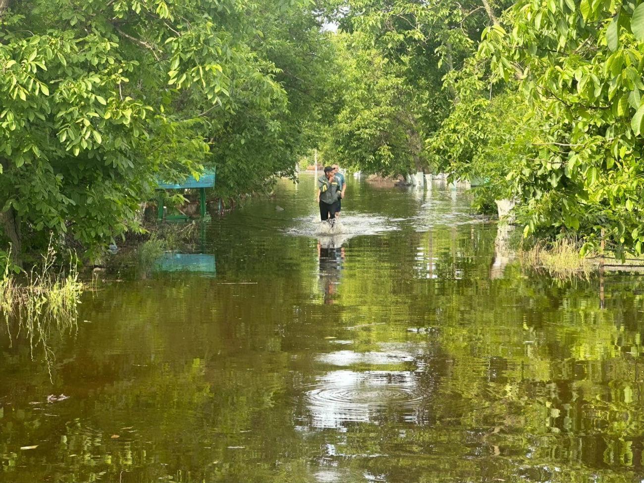 Унаслідок підриву росіянами Каховської ГЕС у Херсонській області фактично підтоплено 46 населених пунктів, зазначили у МВС України