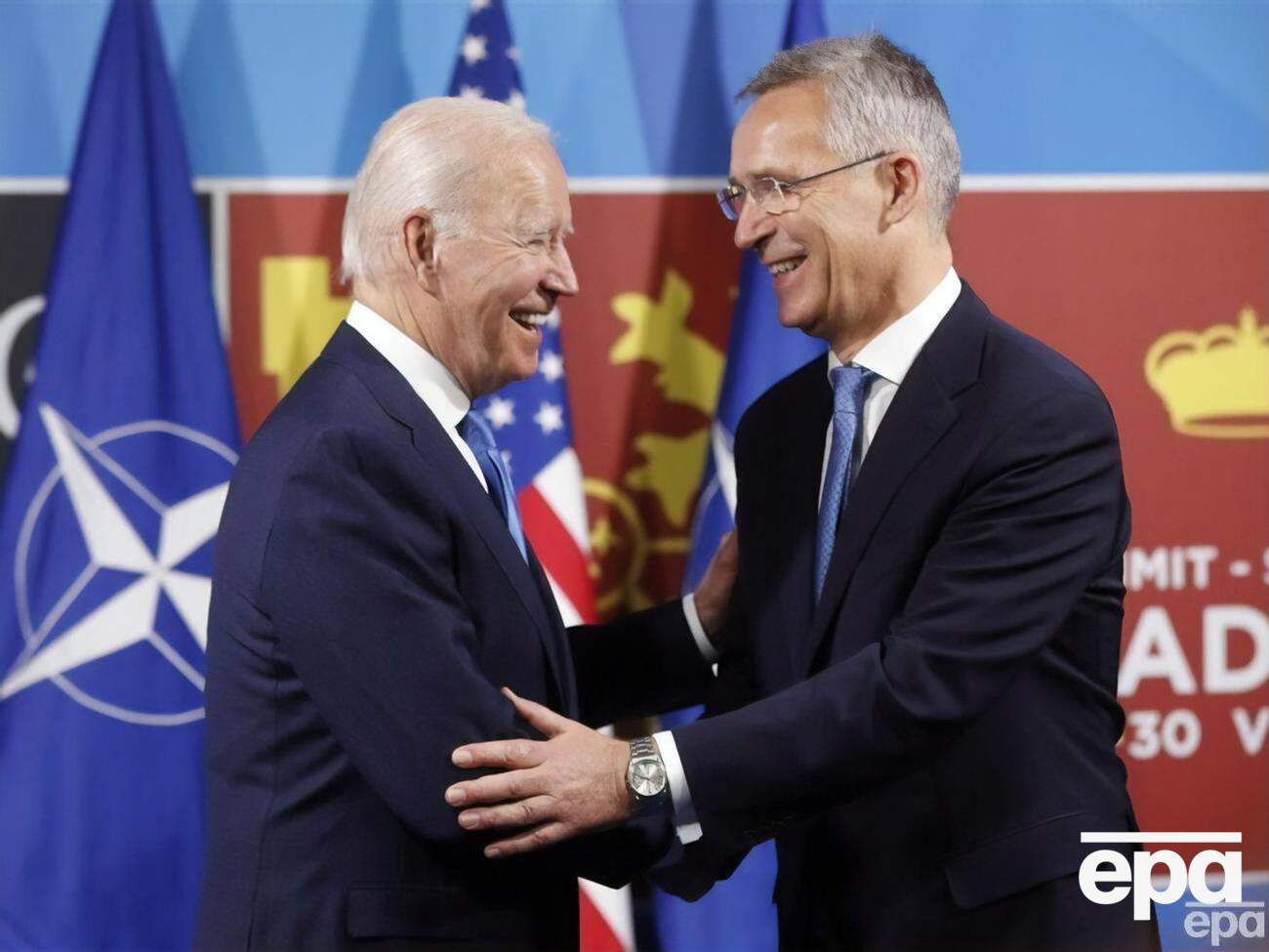 Поездка генсека к Байдену проходит в рамках подготовки июльского саммита НАТО