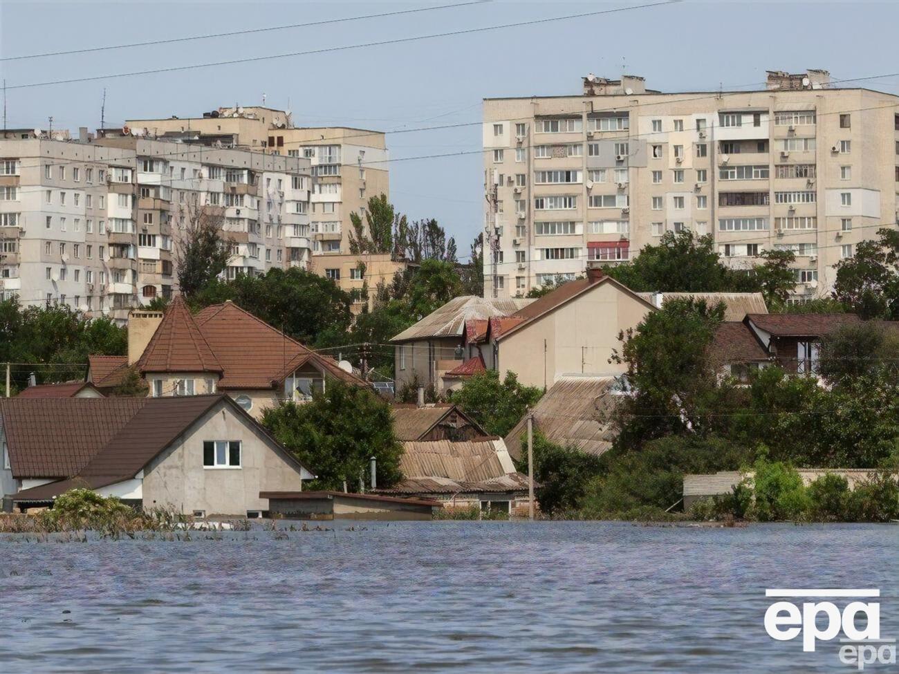 В Херсонской области остаются затопленными десятки населенных пунктов