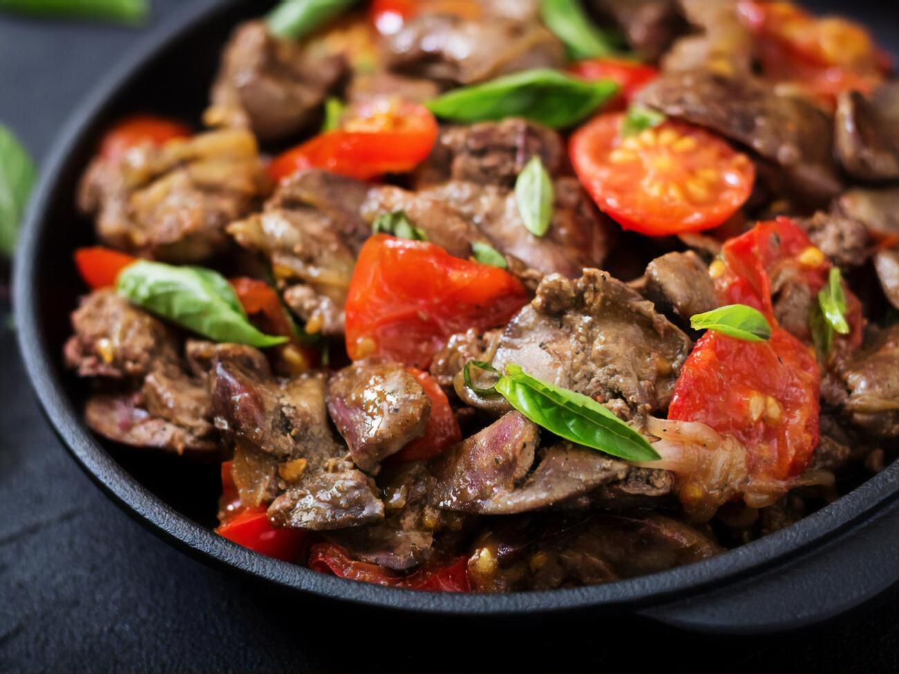 Куриная печень готовится 35 минут