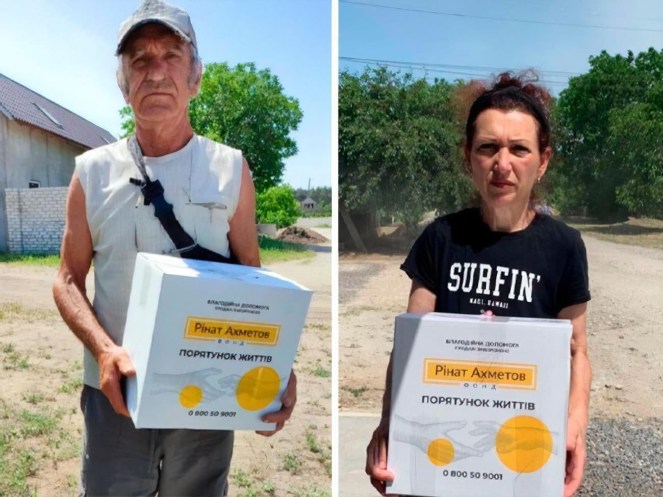 Для жителів Херсонської області, які постраждали від наслідків вибуху ГЕС, Фонд Ріната Ахметова надіслав уже 8 тис. продуктових наборів