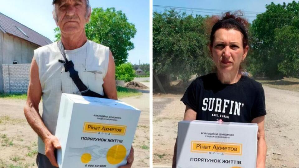 Для жителів Херсонської області, які постраждали від наслідків вибуху ГЕС, Фонд Ріната Ахметова надіслав уже 8 тис. продуктових наборів