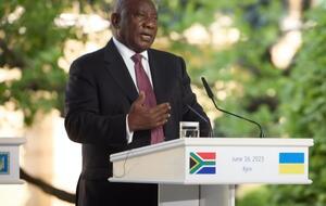 Рамафоса: Сьогодні під час нашого візиту ми чули ракетні удари