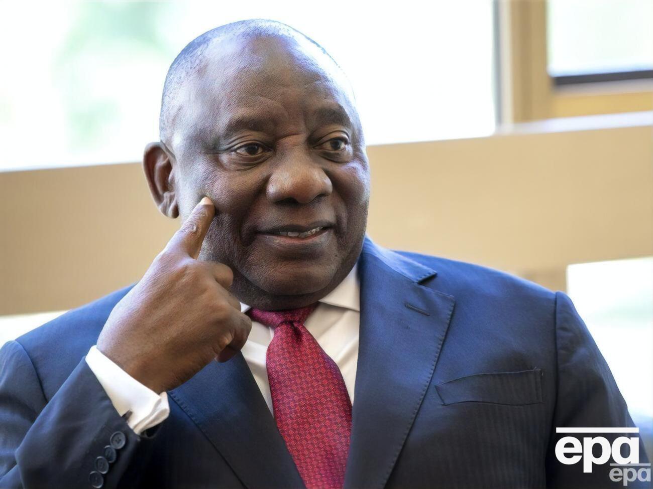 Рамафоса ухилився від відповіді на запитання про виконання ордера МКС