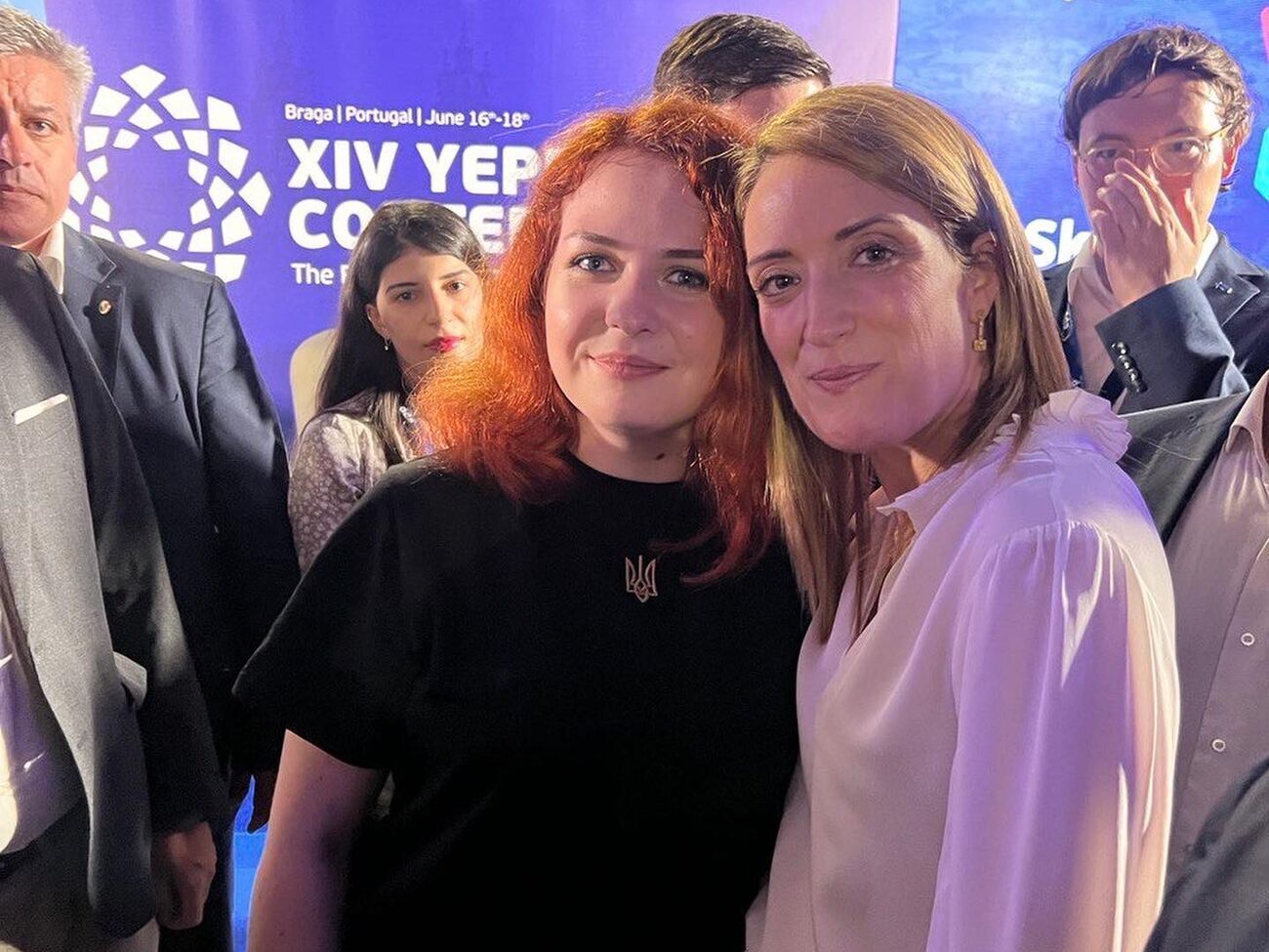 Пташка и президент Европарламента встретились в Португалии