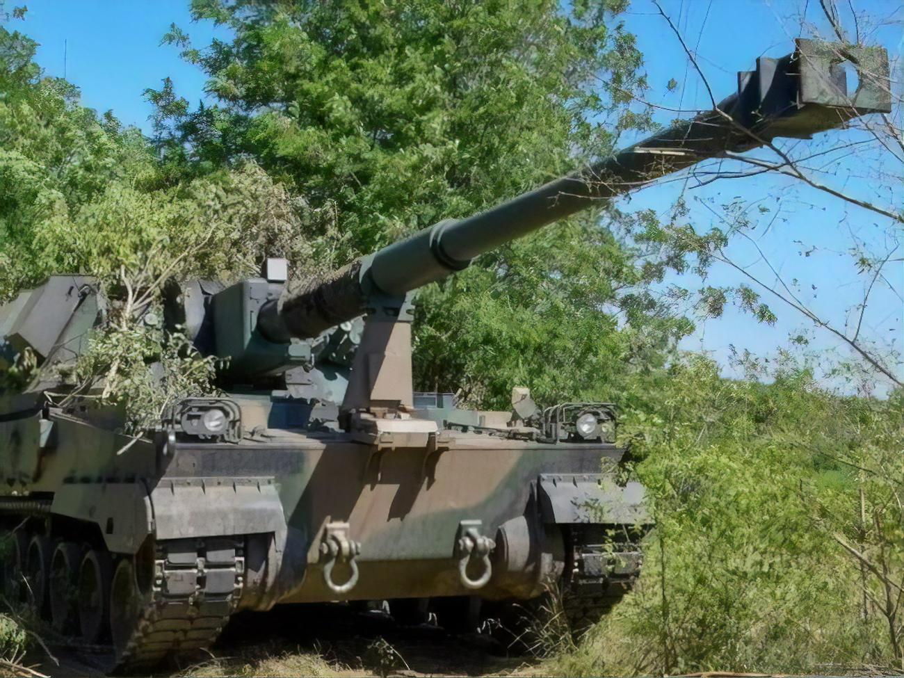 Украинские военные используют САУ Krab с лета 2022 года