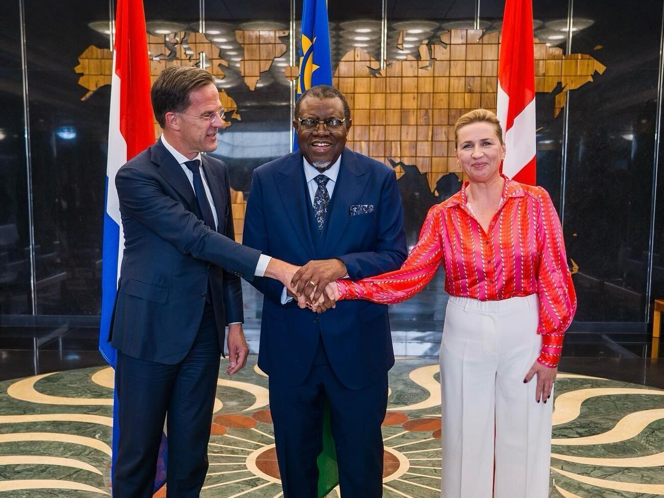 Фредериксен отметила, что находится в Намибии