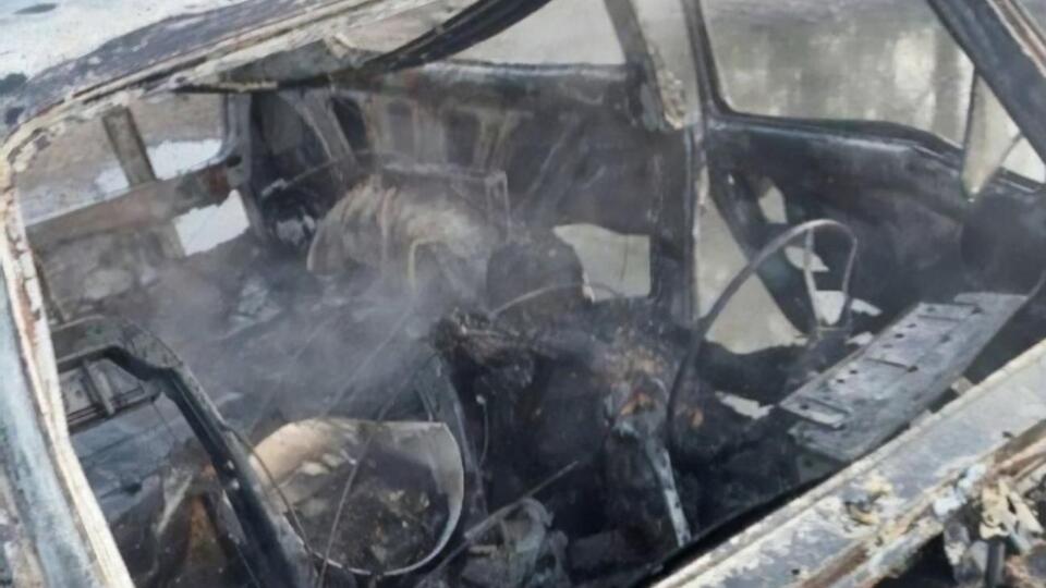 Федоров показал взорванный автомобиль