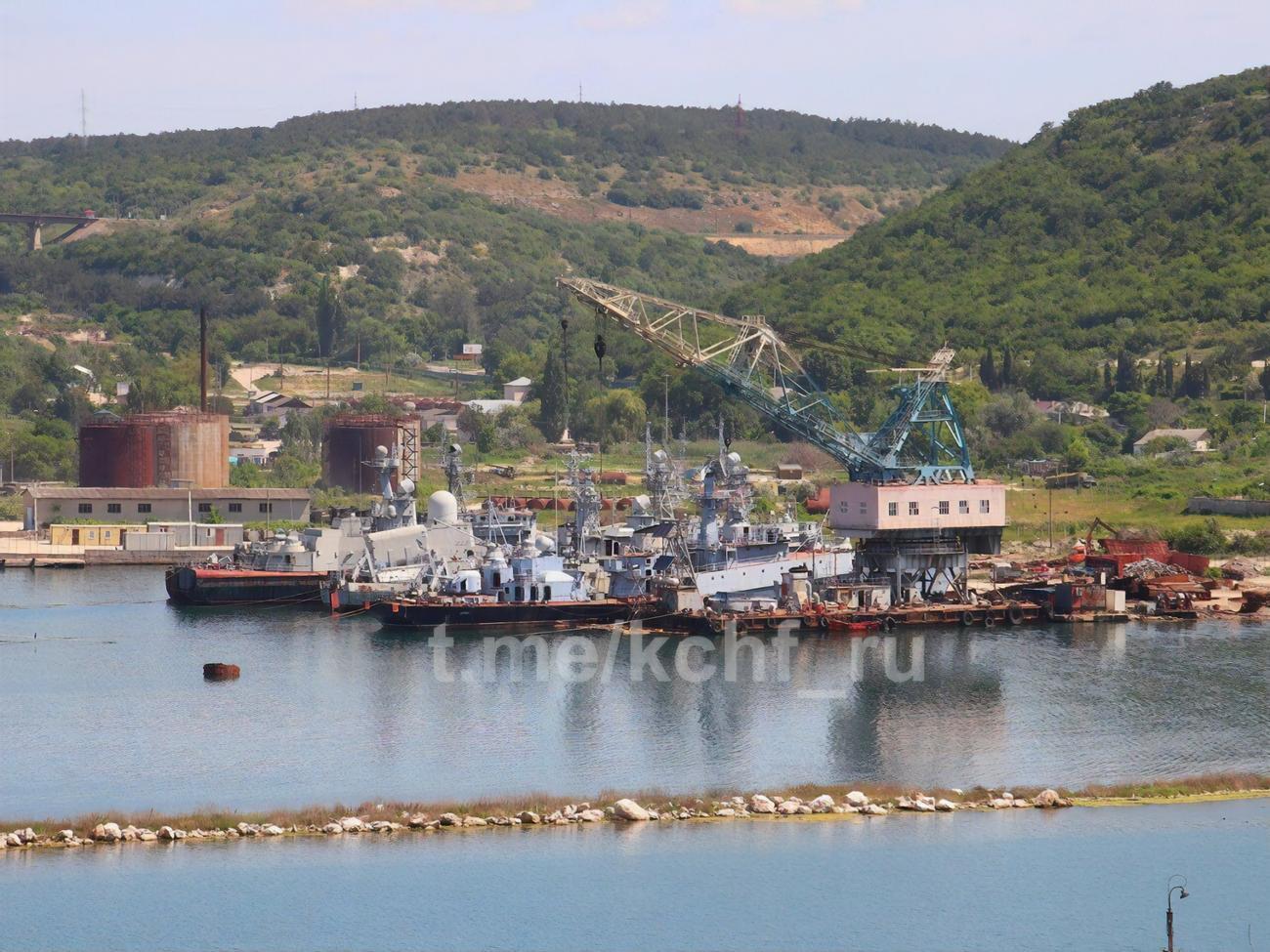 Оккупанты, вероятно, отправили захваченные катера, корветы и тральщики на судообрабатывающую базу в Инкермане