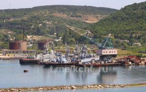 Оккупанты, вероятно, отправили захваченные катера, корветы и тральщики на судообрабатывающую базу в Инкермане