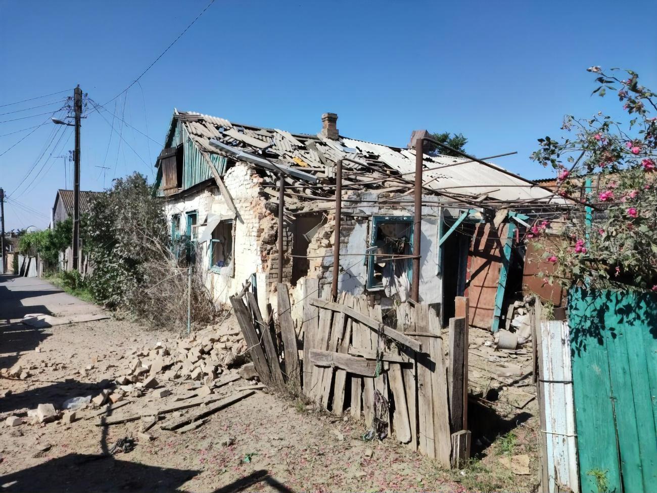 В результате российских обстрелов есть разрушения
