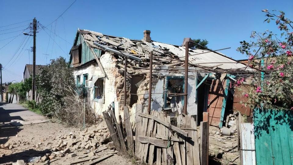 В результате российских обстрелов есть разрушения